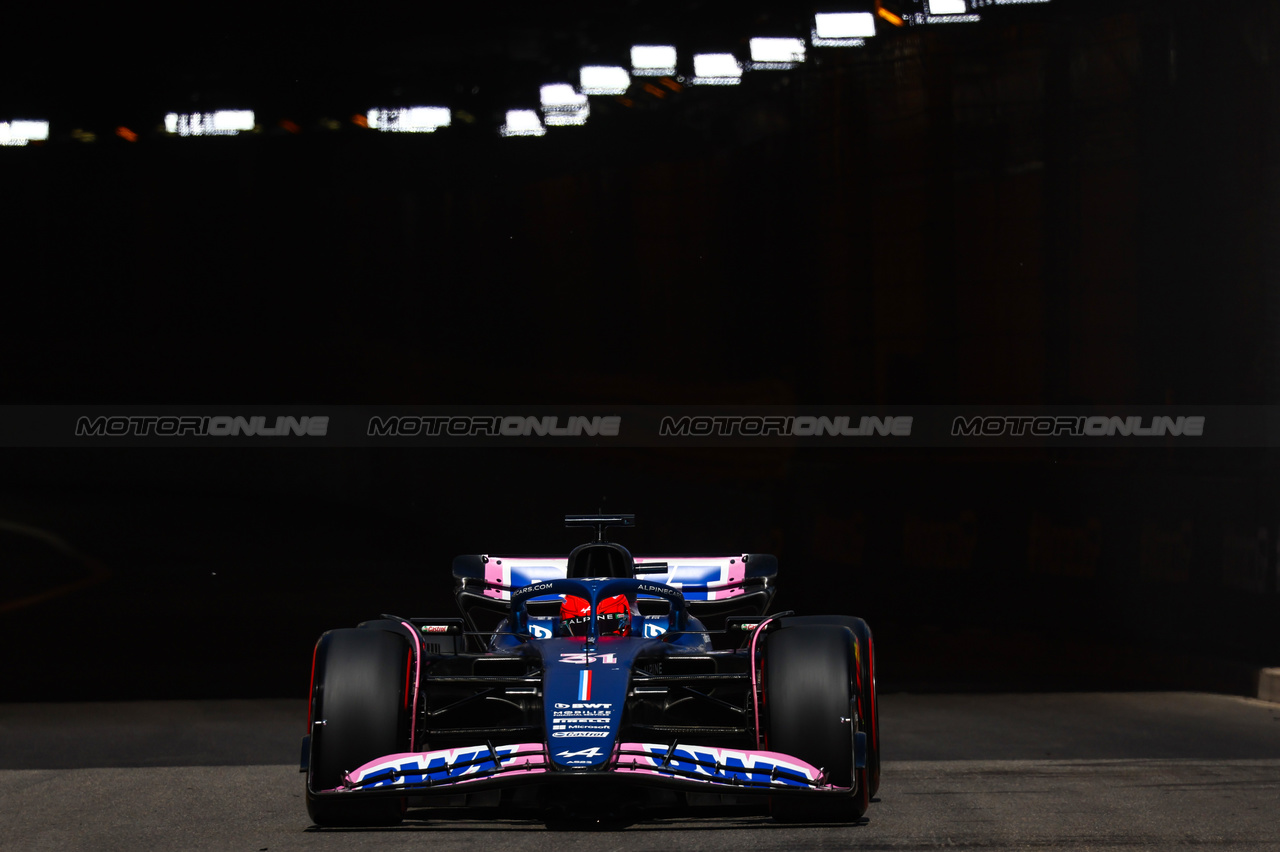 GP MONACO, Esteban Ocon (FRA), Alpine F1 Team 
27.05.2023. Formula 1 World Championship, Rd 7, Monaco Grand Prix, Monte Carlo, Monaco, Qualifiche Day.
- www.xpbimages.com, EMail: requests@xpbimages.com ¬© Copyright: Charniaux / XPB Images