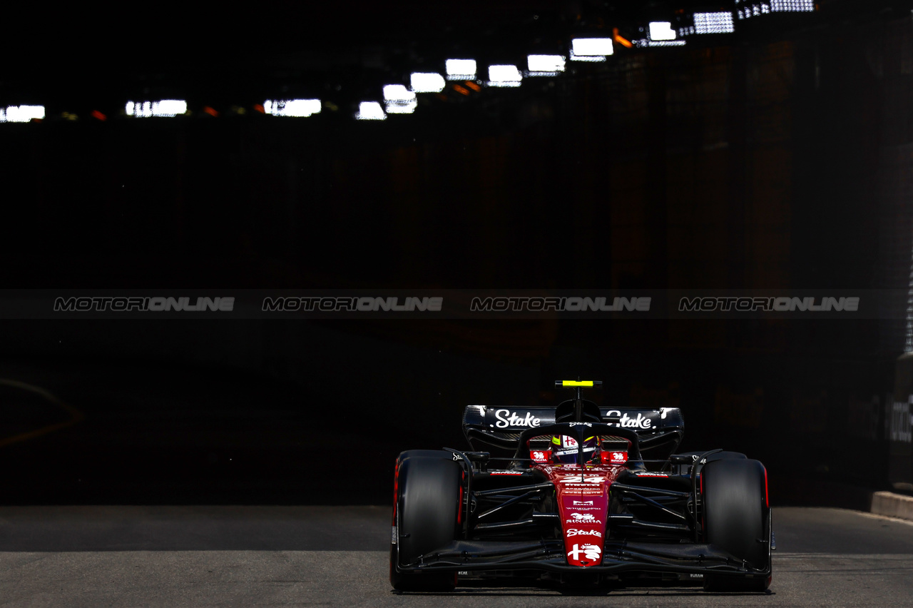 GP MONACO, Guanyu Zhou (CHI), Alfa Romeo Racing 
27.05.2023. Formula 1 World Championship, Rd 7, Monaco Grand Prix, Monte Carlo, Monaco, Qualifiche Day.
- www.xpbimages.com, EMail: requests@xpbimages.com ¬© Copyright: Charniaux / XPB Images