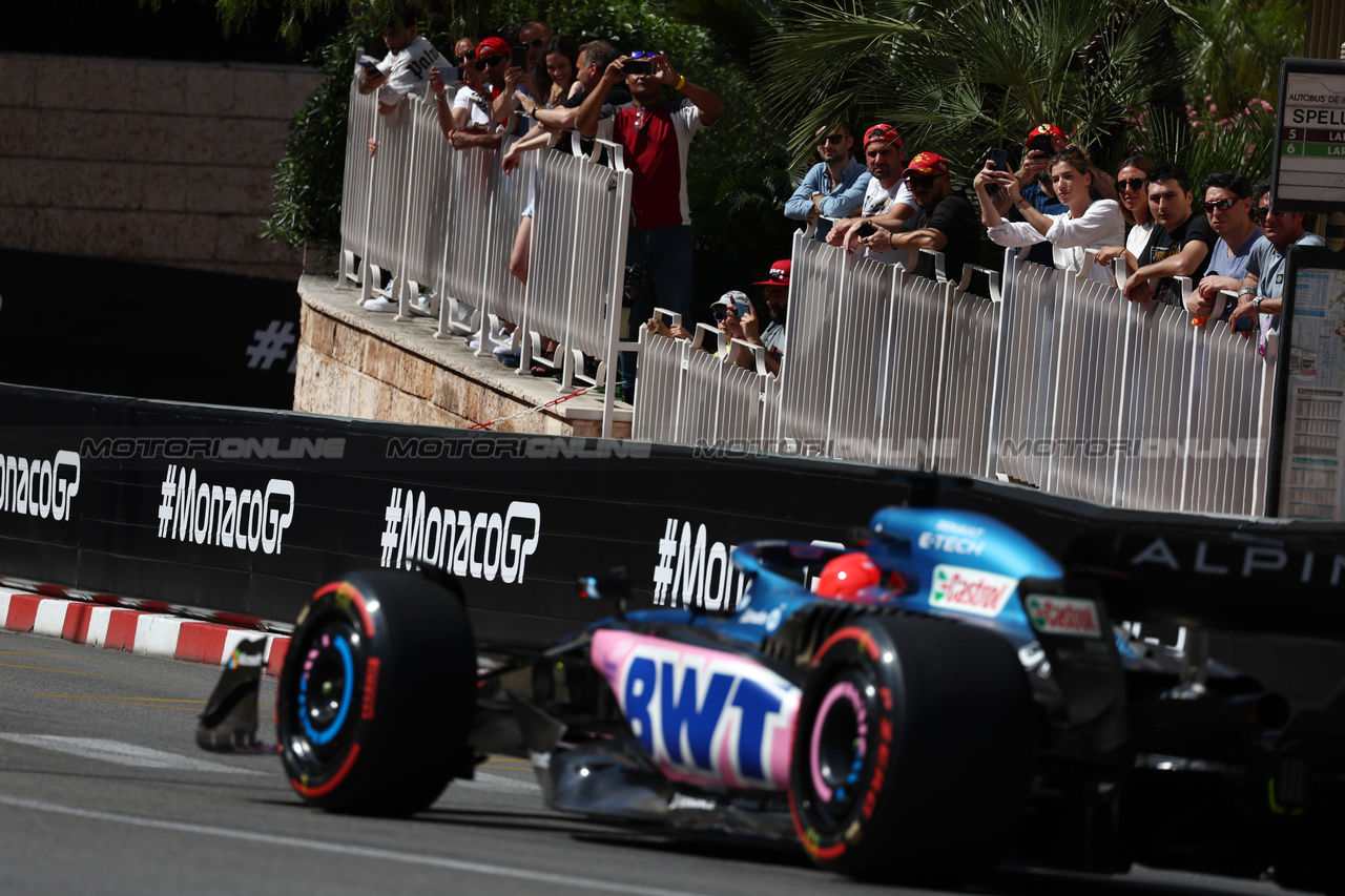 GP MONACO, Esteban Ocon (FRA) Alpine F1 Team A523.

27.05.2023. Formula 1 World Championship, Rd 7, Monaco Grand Prix, Monte Carlo, Monaco, Qualifiche Day.

- www.xpbimages.com, EMail: requests@xpbimages.com ¬© Copyright: Moy / XPB Images