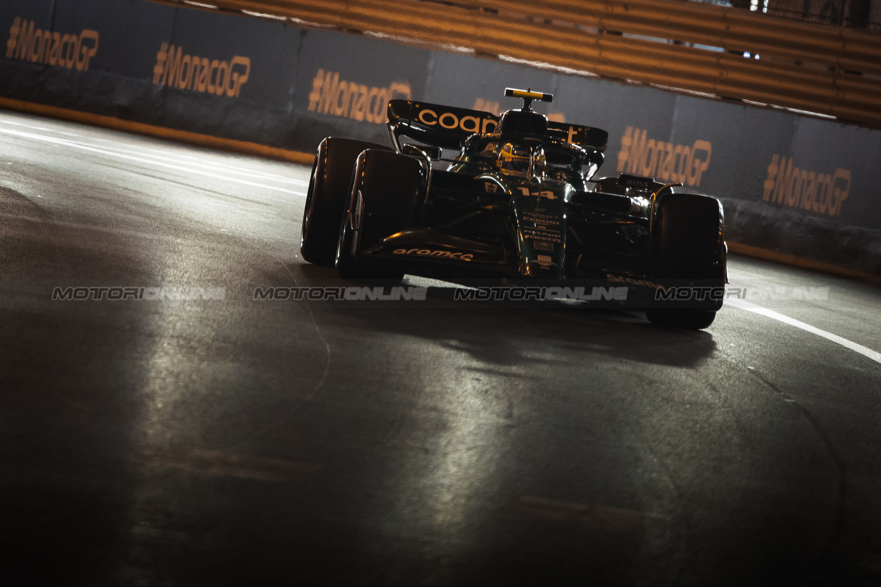 GP MONACO, Fernando Alonso (ESP) Aston Martin F1 Team AMR23.

27.05.2023. Formula 1 World Championship, Rd 7, Monaco Grand Prix, Monte Carlo, Monaco, Qualifiche Day.

- www.xpbimages.com, EMail: requests@xpbimages.com ¬© Copyright: Bearne / XPB Images
