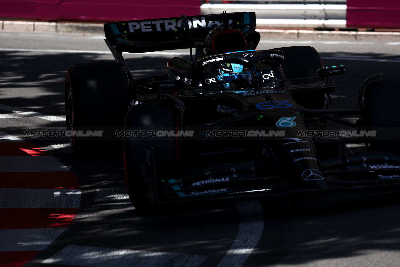GP MONACO, George Russell (GBR) Mercedes AMG F1 W14.

27.05.2023. Formula 1 World Championship, Rd 7, Monaco Grand Prix, Monte Carlo, Monaco, Qualifiche Day.

 - www.xpbimages.com, EMail: requests@xpbimages.com ¬© Copyright: Coates / XPB Images