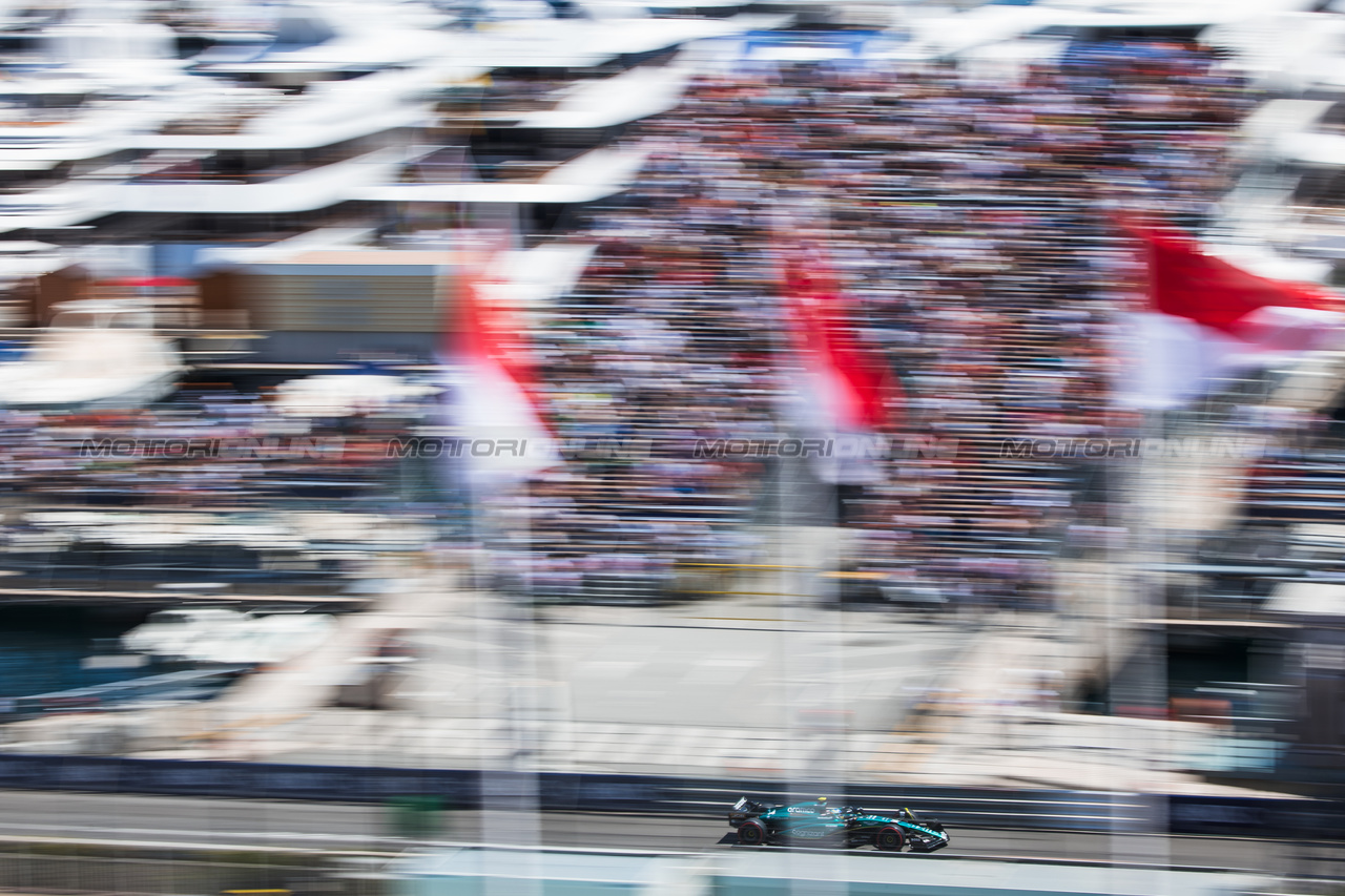 GP MONACO, Fernando Alonso (ESP) Aston Martin F1 Team AMR23.

27.05.2023. Formula 1 World Championship, Rd 7, Monaco Grand Prix, Monte Carlo, Monaco, Qualifiche Day.

- www.xpbimages.com, EMail: requests@xpbimages.com ¬© Copyright: Bearne / XPB Images