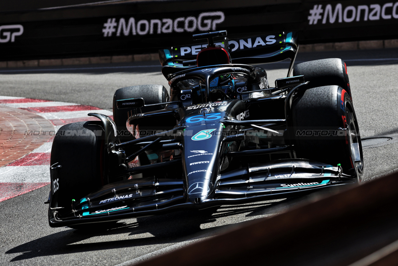 GP MONACO, George Russell (GBR) Mercedes AMG F1 W14.

27.05.2023. Formula 1 World Championship, Rd 7, Monaco Grand Prix, Monte Carlo, Monaco, Qualifiche Day.

- www.xpbimages.com, EMail: requests@xpbimages.com ¬© Copyright: Bearne / XPB Images