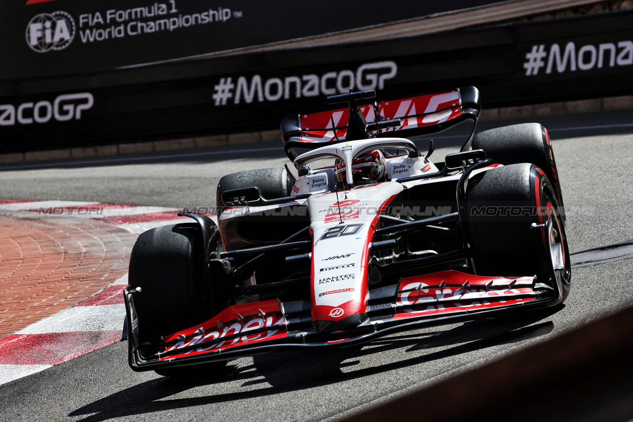 GP MONACO, Kevin Magnussen (DEN) Haas VF-23.

27.05.2023. Formula 1 World Championship, Rd 7, Monaco Grand Prix, Monte Carlo, Monaco, Qualifiche Day.

- www.xpbimages.com, EMail: requests@xpbimages.com ¬© Copyright: Bearne / XPB Images