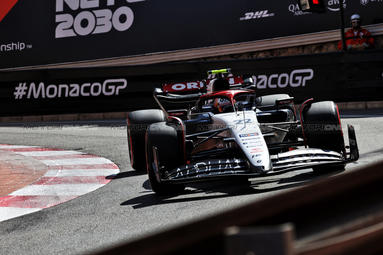 GP MONACO, Yuki Tsunoda (JPN) AlphaTauri AT04.

27.05.2023. Formula 1 World Championship, Rd 7, Monaco Grand Prix, Monte Carlo, Monaco, Qualifiche Day.

- www.xpbimages.com, EMail: requests@xpbimages.com ¬© Copyright: Bearne / XPB Images