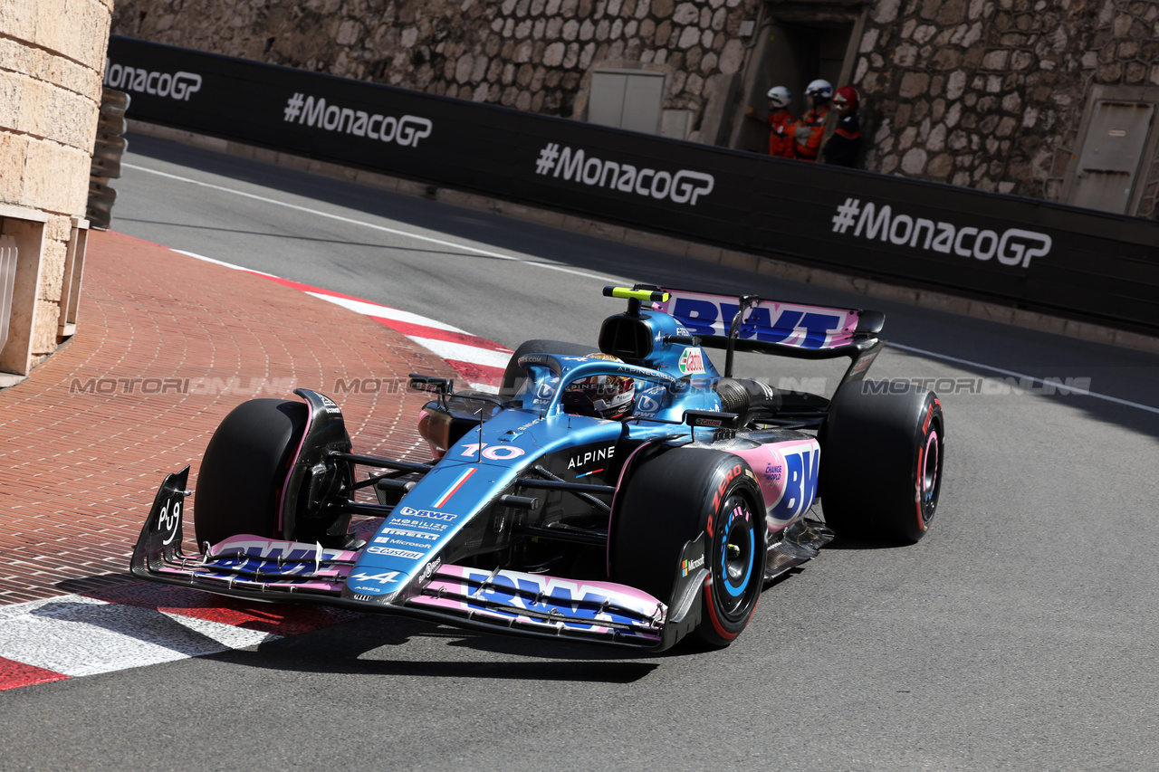 GP MONACO, Pierre Gasly (FRA) Alpine F1 Team A523.

27.05.2023. Formula 1 World Championship, Rd 7, Monaco Grand Prix, Monte Carlo, Monaco, Qualifiche Day.

- www.xpbimages.com, EMail: requests@xpbimages.com ¬© Copyright: Bearne / XPB Images