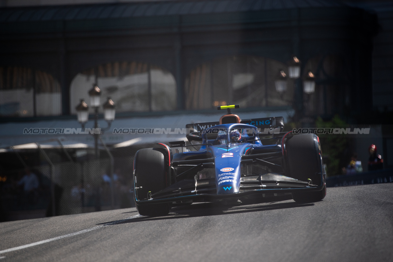 GP MONACO, Logan Sargeant (USA) Williams Racing FW45.

27.05.2023. Formula 1 World Championship, Rd 7, Monaco Grand Prix, Monte Carlo, Monaco, Qualifiche Day.

- www.xpbimages.com, EMail: requests@xpbimages.com ¬© Copyright: Price / XPB Images