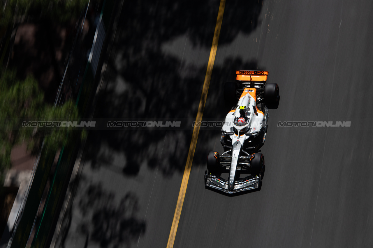 GP MONACO, Lando Norris (GBR) McLaren MCL60.

27.05.2023. Formula 1 World Championship, Rd 7, Monaco Grand Prix, Monte Carlo, Monaco, Qualifiche Day.

- www.xpbimages.com, EMail: requests@xpbimages.com ¬© Copyright: Price / XPB Images