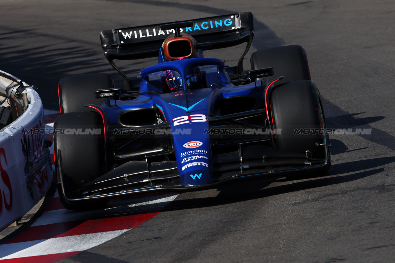 GP MONACO, Alexander Albon (THA) Williams Racing FW45.

27.05.2023. Formula 1 World Championship, Rd 7, Monaco Grand Prix, Monte Carlo, Monaco, Qualifiche Day.

- www.xpbimages.com, EMail: requests@xpbimages.com ¬© Copyright: Batchelor / XPB Images