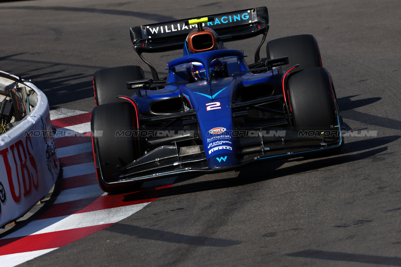 GP MONACO, Logan Sargeant (USA) Williams Racing FW45.

27.05.2023. Formula 1 World Championship, Rd 7, Monaco Grand Prix, Monte Carlo, Monaco, Qualifiche Day.

- www.xpbimages.com, EMail: requests@xpbimages.com ¬© Copyright: Batchelor / XPB Images