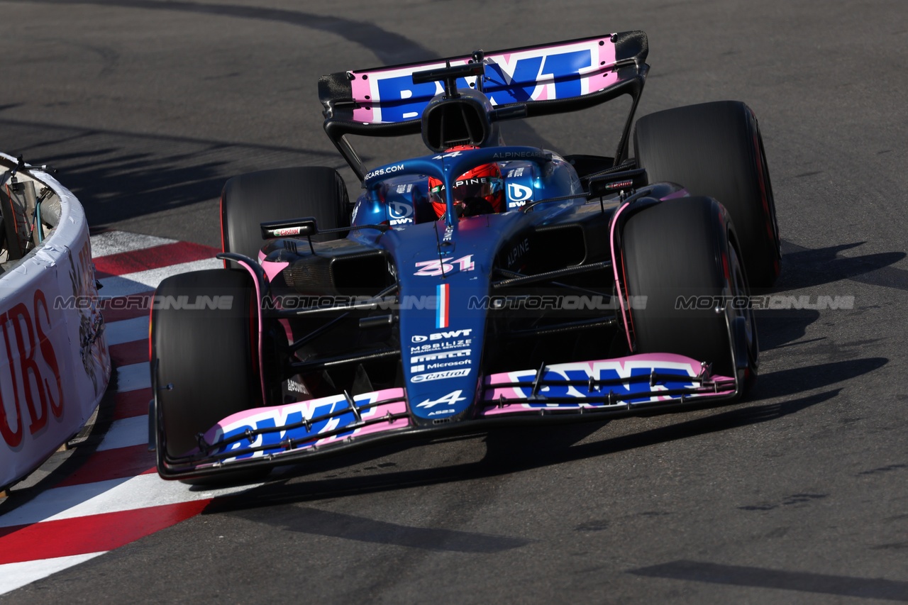 GP MONACO, Esteban Ocon (FRA) Alpine F1 Team A523.

27.05.2023. Formula 1 World Championship, Rd 7, Monaco Grand Prix, Monte Carlo, Monaco, Qualifiche Day.

- www.xpbimages.com, EMail: requests@xpbimages.com ¬© Copyright: Batchelor / XPB Images