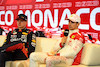 GP MONACO, Charles Leclerc (MON) Ferrari e Max Verstappen (NLD) Red Bull Racing in the post qualifying FIA Press Conference.
27.05.2023. Formula 1 World Championship, Rd 7, Monaco Grand Prix, Monte Carlo, Monaco, Qualifiche Day.
- www.xpbimages.com, EMail: requests@xpbimages.com ¬© Copyright: Price / XPB Images