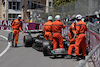 GP MONACO, Lewis Hamilton (GBR) Mercedes AMG F1 W14 crashed out in the third practice session.
27.05.2023. Formula 1 World Championship, Rd 7, Monaco Grand Prix, Monte Carlo, Monaco, Qualifiche Day.
- www.xpbimages.com, EMail: requests@xpbimages.com ¬© Copyright: XPB Images