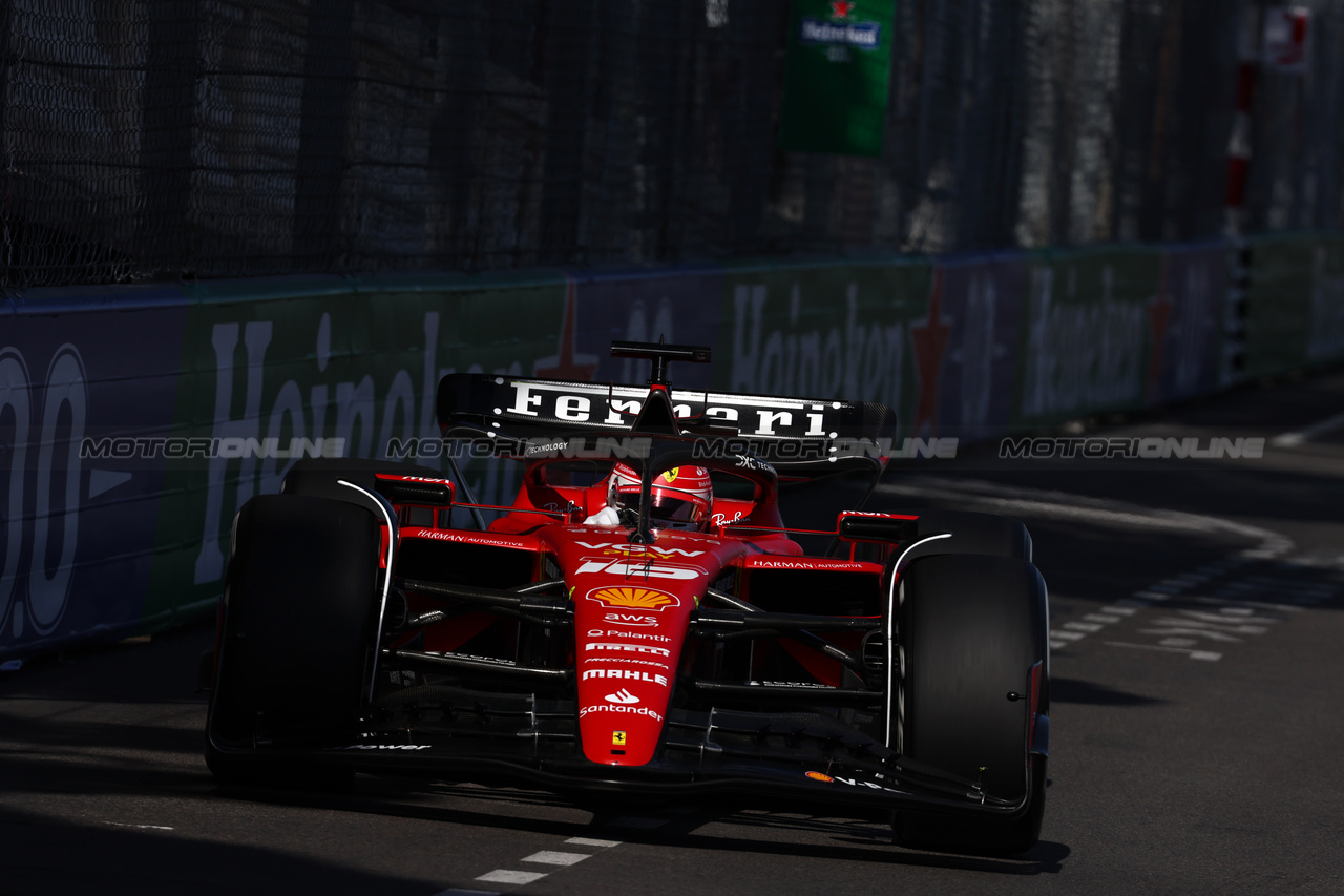 GP MONACO, Charles Leclerc (MON) Ferrari SF-23.

26.05.2023. Formula 1 World Championship, Rd 7, Monaco Grand Prix, Monte Carlo, Monaco, Practice Day.

- www.xpbimages.com, EMail: requests@xpbimages.com ¬© Copyright: Batchelor / XPB Images