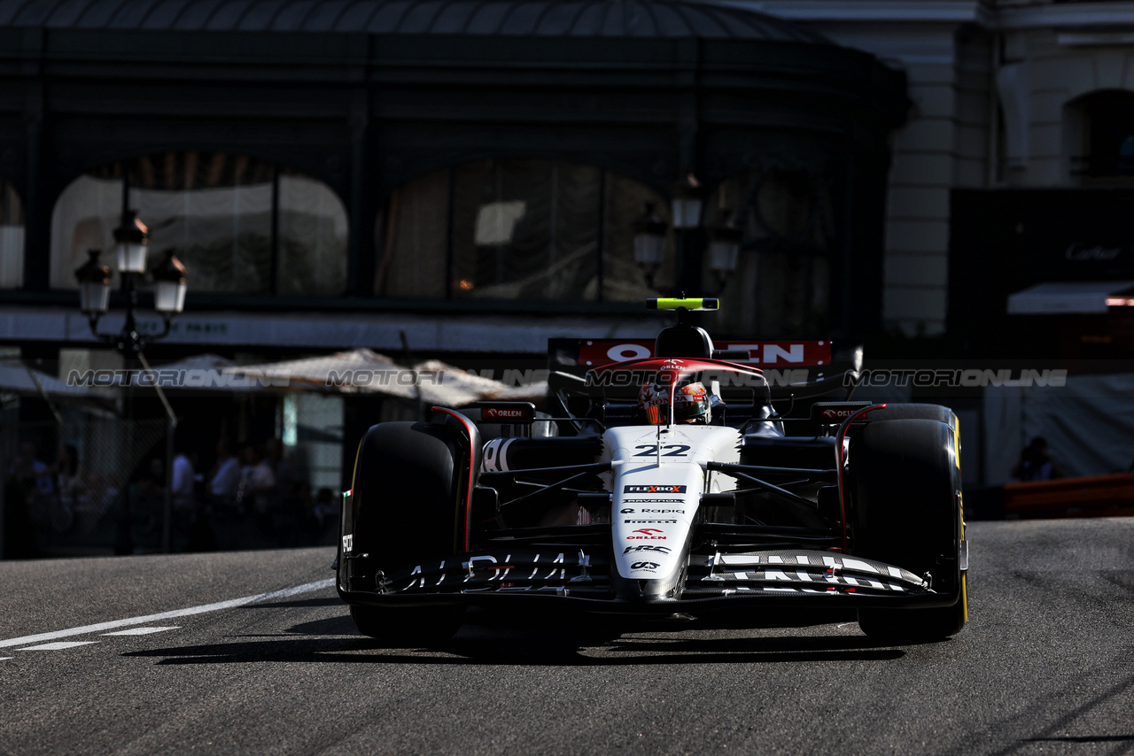 GP MONACO, Yuki Tsunoda (JPN) AlphaTauri AT04.

26.05.2023. Formula 1 World Championship, Rd 7, Monaco Grand Prix, Monte Carlo, Monaco, Practice Day.

- www.xpbimages.com, EMail: requests@xpbimages.com ¬© Copyright: Moy / XPB Images