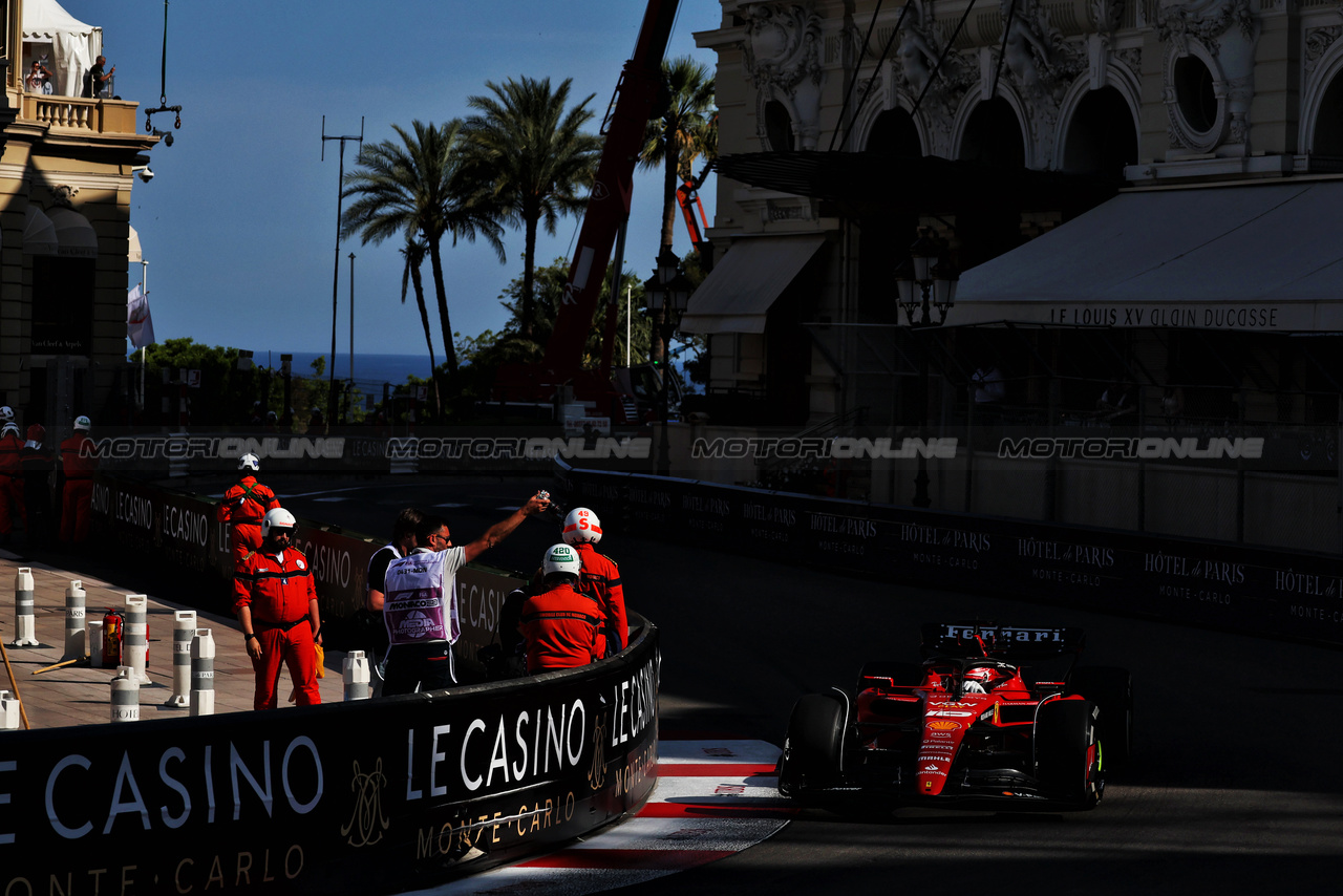 GP MONACO, Charles Leclerc (MON) Ferrari SF-23.

26.05.2023. Formula 1 World Championship, Rd 7, Monaco Grand Prix, Monte Carlo, Monaco, Practice Day.

- www.xpbimages.com, EMail: requests@xpbimages.com ¬© Copyright: Moy / XPB Images