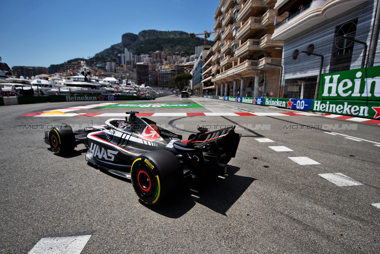 GP MONACO, Kevin Magnussen (DEN) Haas VF-23.

26.05.2023. Formula 1 World Championship, Rd 7, Monaco Grand Prix, Monte Carlo, Monaco, Practice Day.

- www.xpbimages.com, EMail: requests@xpbimages.com ¬© Copyright: Price / XPB Images