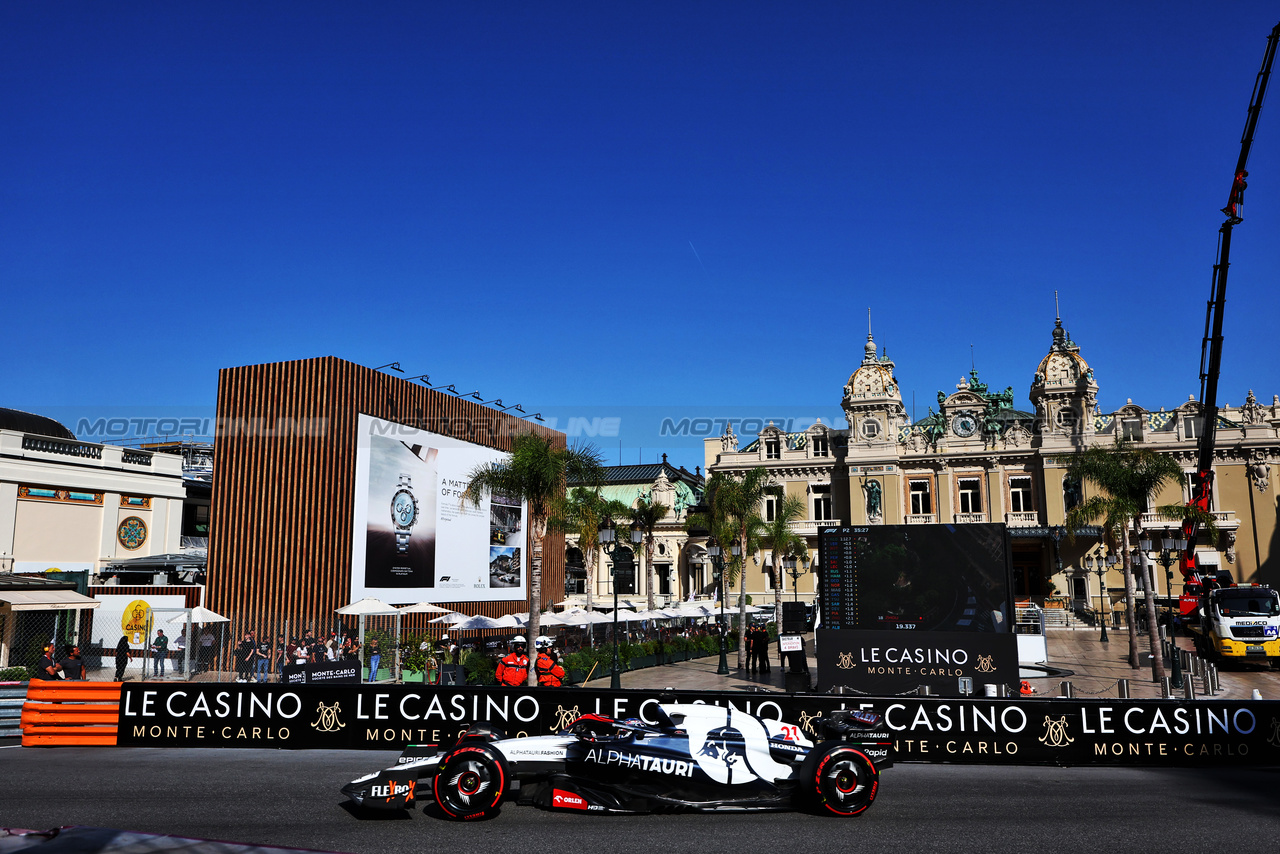 GP MONACO, Nyck de Vries (NLD) AlphaTauri AT04.

26.05.2023. Formula 1 World Championship, Rd 7, Monaco Grand Prix, Monte Carlo, Monaco, Practice Day.

- www.xpbimages.com, EMail: requests@xpbimages.com ¬© Copyright: Moy / XPB Images
