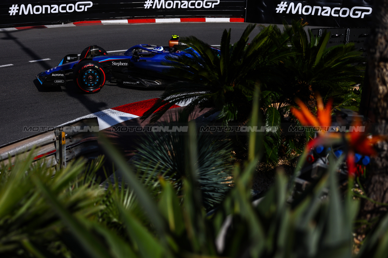 GP MONACO, Logan Sargeant (USA), Williams F1 Team  
26.05.2023. Formula 1 World Championship, Rd 7, Monaco Grand Prix, Monte Carlo, Monaco, Practice Day.
- www.xpbimages.com, EMail: requests@xpbimages.com ¬© Copyright: Charniaux / XPB Images