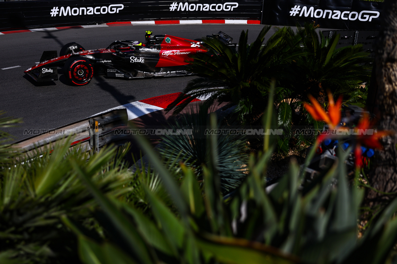 GP MONACO, Guanyu Zhou (CHI), Alfa Romeo Racing 
26.05.2023. Formula 1 World Championship, Rd 7, Monaco Grand Prix, Monte Carlo, Monaco, Practice Day.
- www.xpbimages.com, EMail: requests@xpbimages.com ¬© Copyright: Charniaux / XPB Images