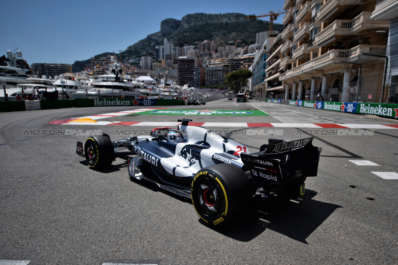GP MONACO, Nyck de Vries (NLD) AlphaTauri AT04.

26.05.2023. Formula 1 World Championship, Rd 7, Monaco Grand Prix, Monte Carlo, Monaco, Practice Day.

- www.xpbimages.com, EMail: requests@xpbimages.com ¬© Copyright: Price / XPB Images