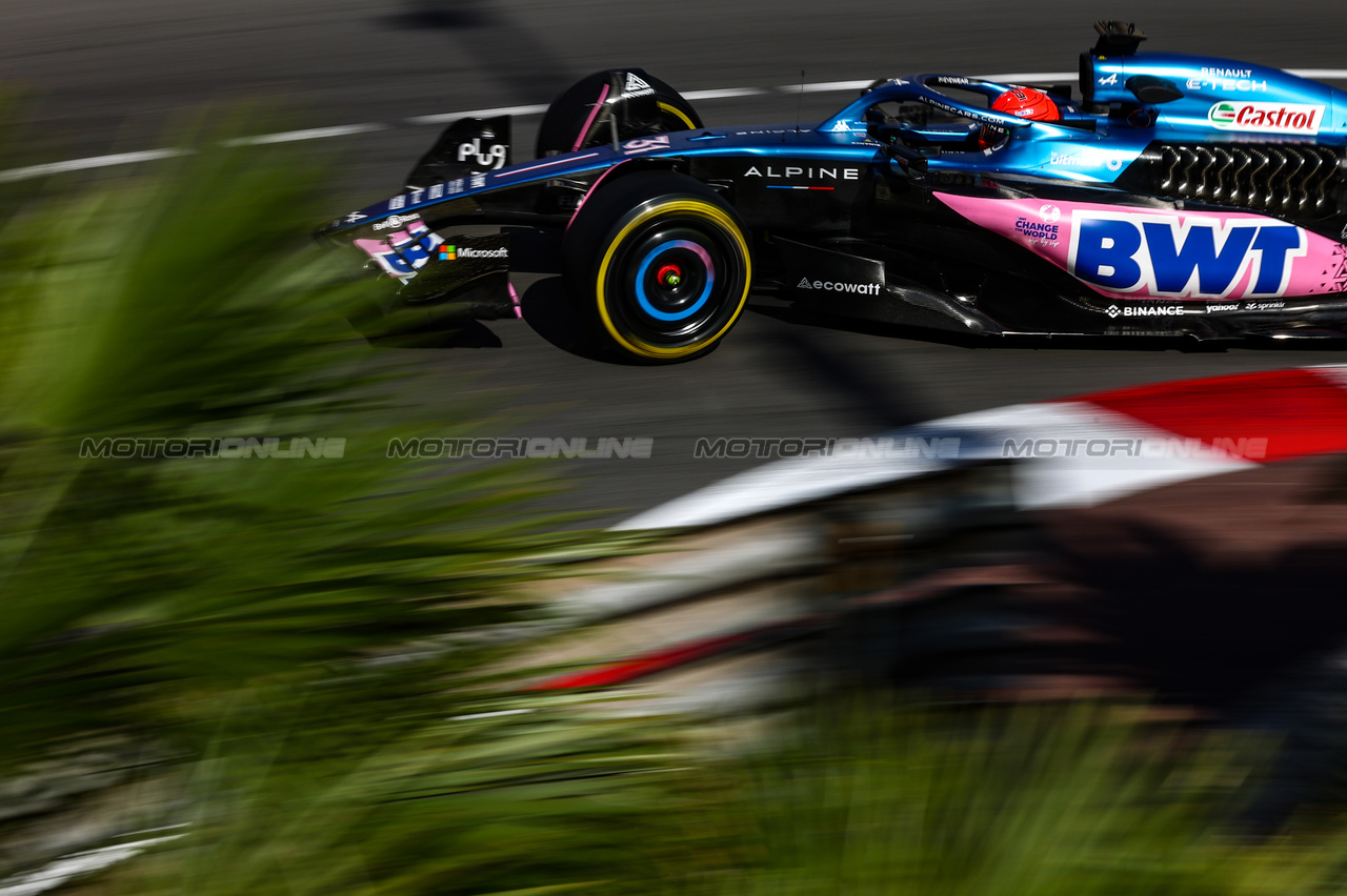 GP MONACO, Esteban Ocon (FRA), Alpine F1 Team 
26.05.2023. Formula 1 World Championship, Rd 7, Monaco Grand Prix, Monte Carlo, Monaco, Practice Day.
- www.xpbimages.com, EMail: requests@xpbimages.com ¬© Copyright: Charniaux / XPB Images