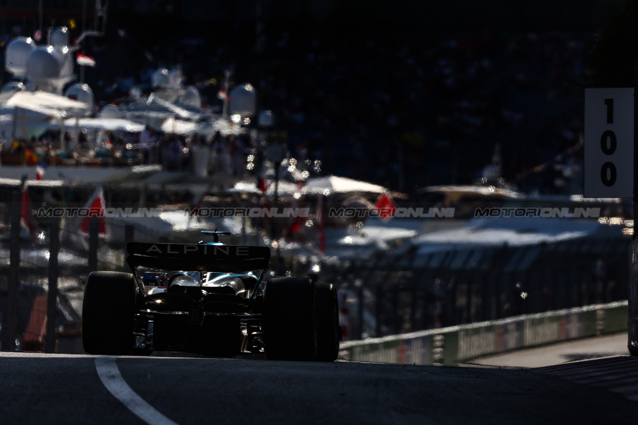 GP MONACO, Esteban Ocon (FRA), Alpine F1 Team 
26.05.2023. Formula 1 World Championship, Rd 7, Monaco Grand Prix, Monte Carlo, Monaco, Practice Day.
- www.xpbimages.com, EMail: requests@xpbimages.com ¬© Copyright: Charniaux / XPB Images
