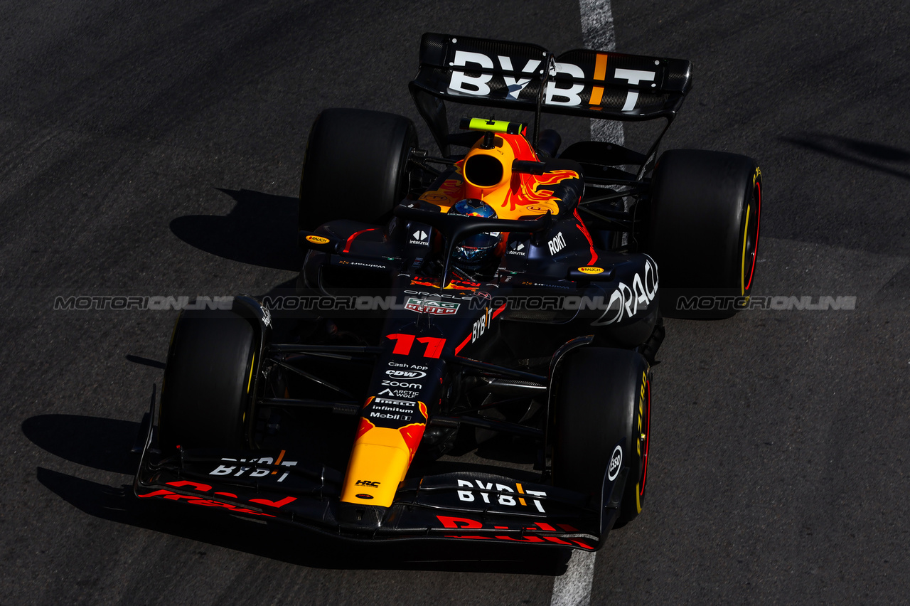 GP MONACO, Sergio Perez (MEX), Red Bull Racing 
26.05.2023. Formula 1 World Championship, Rd 7, Monaco Grand Prix, Monte Carlo, Monaco, Practice Day.
- www.xpbimages.com, EMail: requests@xpbimages.com ¬© Copyright: Charniaux / XPB Images