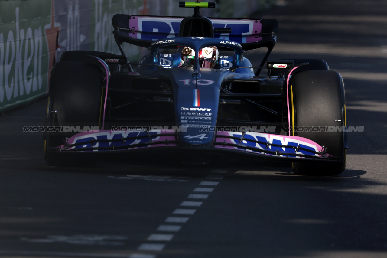 GP MONACO, Pierre Gasly (FRA) Alpine F1 Team A523.

26.05.2023. Formula 1 World Championship, Rd 7, Monaco Grand Prix, Monte Carlo, Monaco, Practice Day.

- www.xpbimages.com, EMail: requests@xpbimages.com ¬© Copyright: Bearne / XPB Images