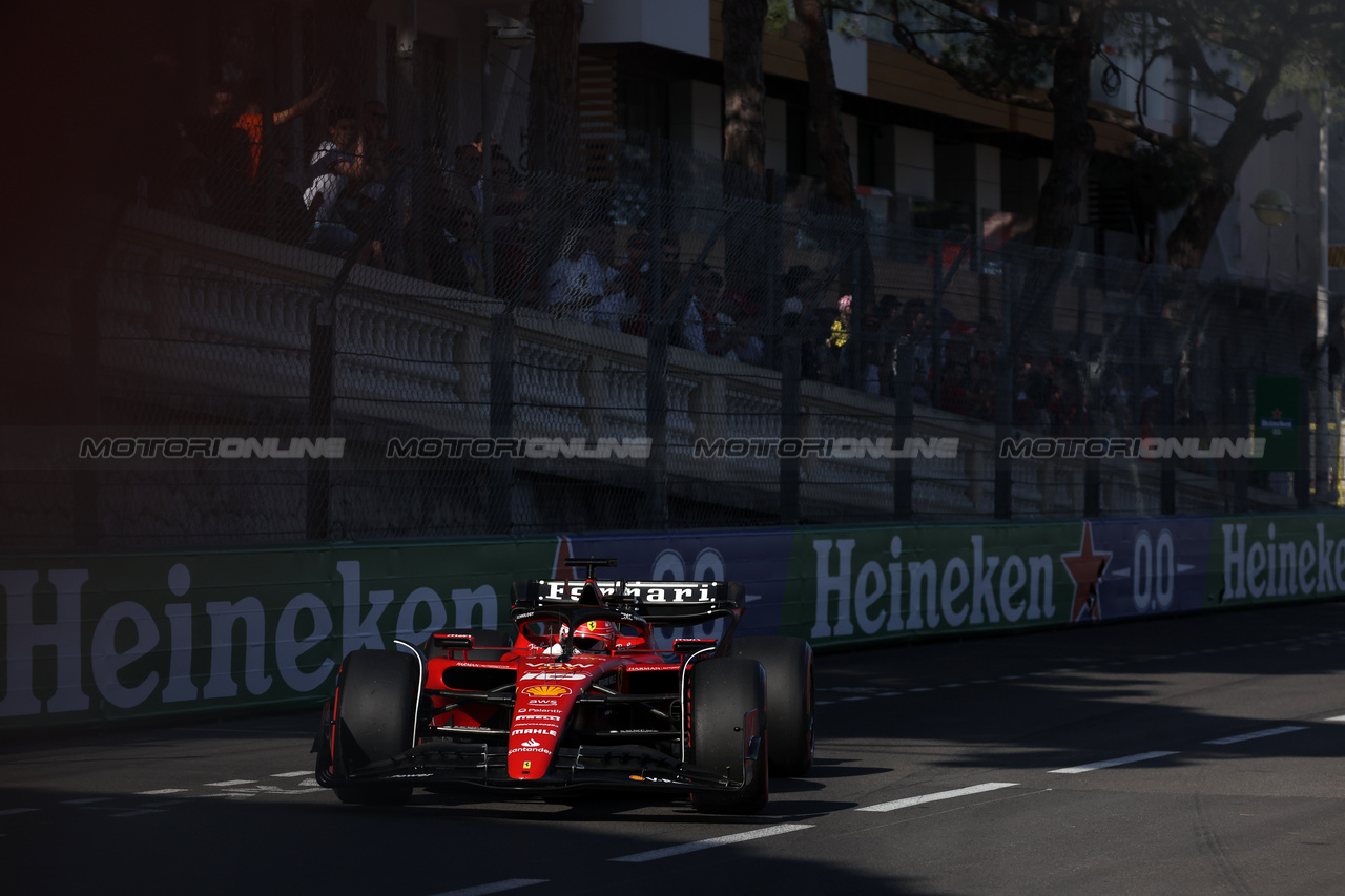 GP MONACO, Charles Leclerc (MON) Ferrari SF-23.

26.05.2023. Formula 1 World Championship, Rd 7, Monaco Grand Prix, Monte Carlo, Monaco, Practice Day.

- www.xpbimages.com, EMail: requests@xpbimages.com ¬© Copyright: Bearne / XPB Images