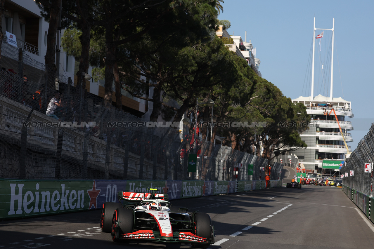 GP MONACO, Nico Hulkenberg (GER) Haas VF-23.

26.05.2023. Formula 1 World Championship, Rd 7, Monaco Grand Prix, Monte Carlo, Monaco, Practice Day.

- www.xpbimages.com, EMail: requests@xpbimages.com ¬© Copyright: Bearne / XPB Images