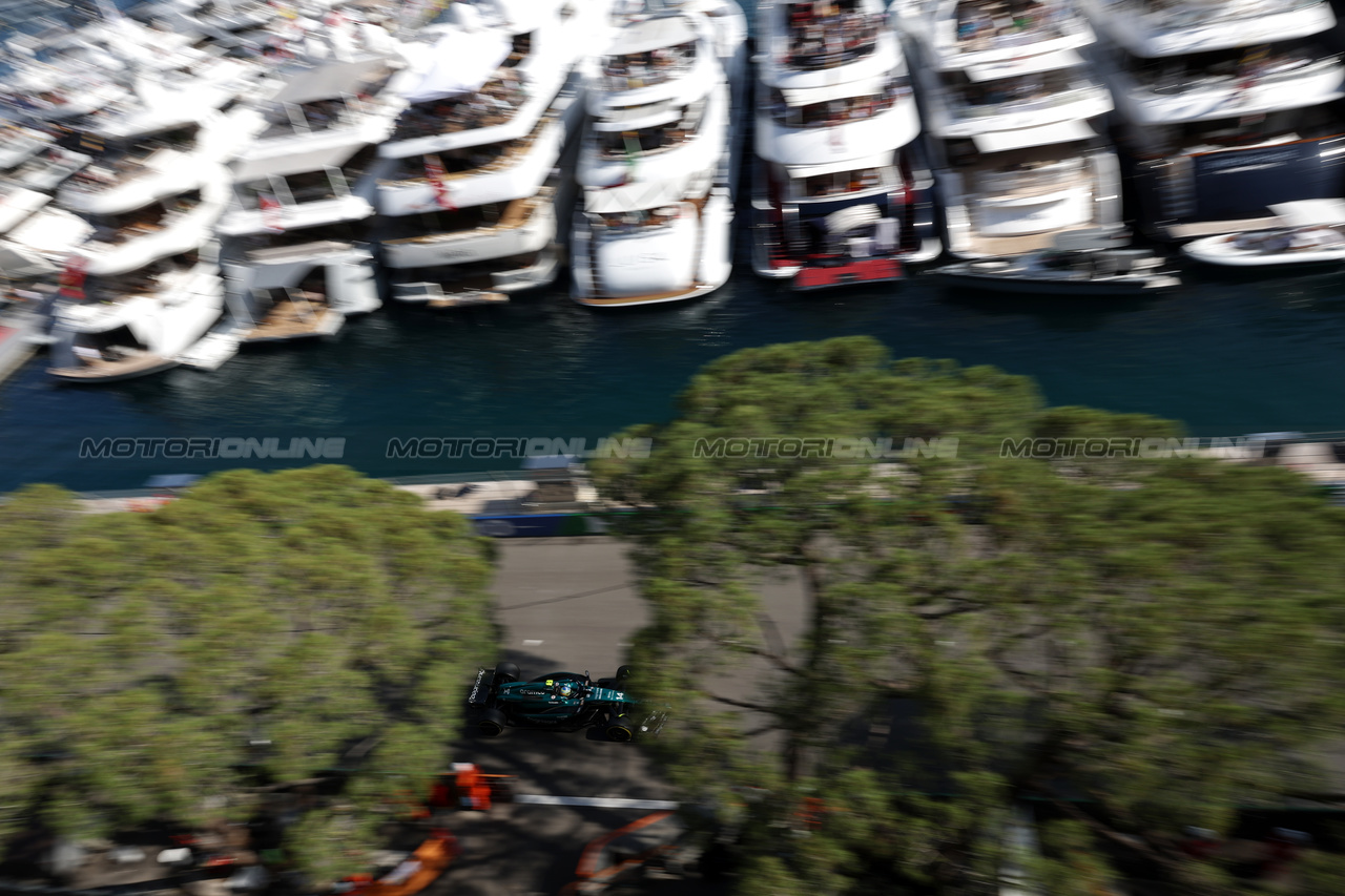GP MONACO, Fernando Alonso (ESP) Aston Martin F1 Team AMR23.

26.05.2023. Formula 1 World Championship, Rd 7, Monaco Grand Prix, Monte Carlo, Monaco, Practice Day.

- www.xpbimages.com, EMail: requests@xpbimages.com ¬© Copyright: Bearne / XPB Images