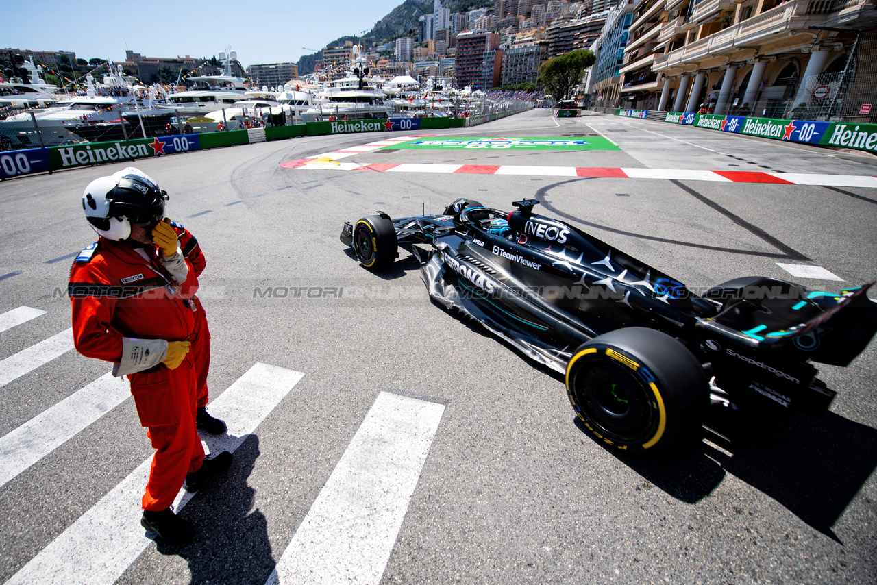 GP MONACO, George Russell (GBR) Mercedes AMG F1 W14.

26.05.2023. Formula 1 World Championship, Rd 7, Monaco Grand Prix, Monte Carlo, Monaco, Practice Day.

- www.xpbimages.com, EMail: requests@xpbimages.com ¬© Copyright: Price / XPB Images
