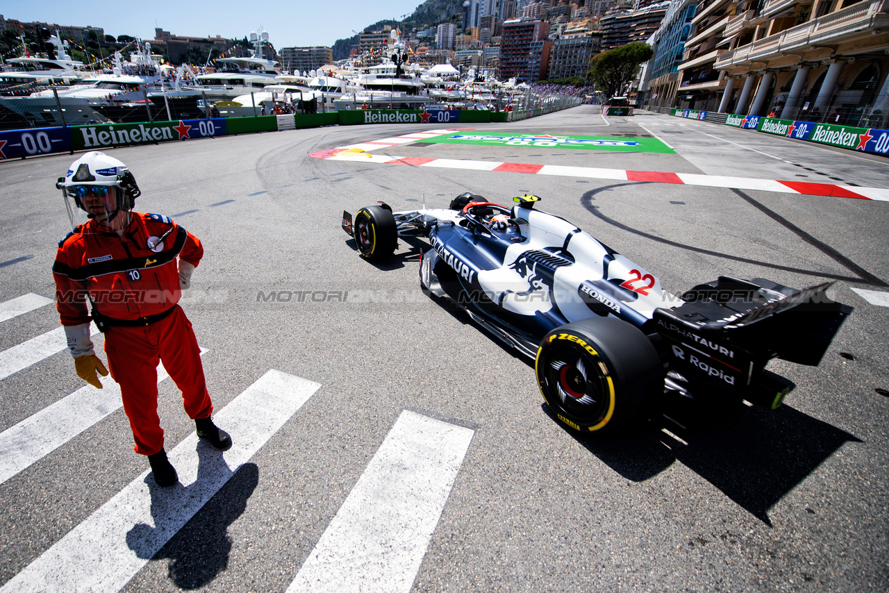 GP MONACO, Yuki Tsunoda (JPN) AlphaTauri AT04.

26.05.2023. Formula 1 World Championship, Rd 7, Monaco Grand Prix, Monte Carlo, Monaco, Practice Day.

- www.xpbimages.com, EMail: requests@xpbimages.com ¬© Copyright: Price / XPB Images