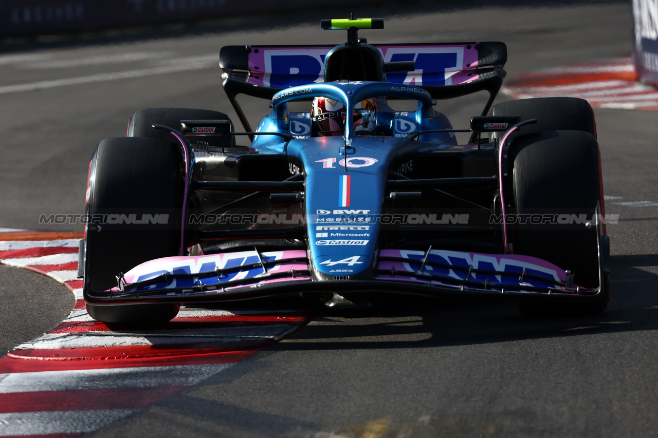 GP MONACO, Pierre Gasly (FRA) Alpine F1 Team A523.

26.05.2023. Formula 1 World Championship, Rd 7, Monaco Grand Prix, Monte Carlo, Monaco, Practice Day.

 - www.xpbimages.com, EMail: requests@xpbimages.com ¬© Copyright: Coates / XPB Images