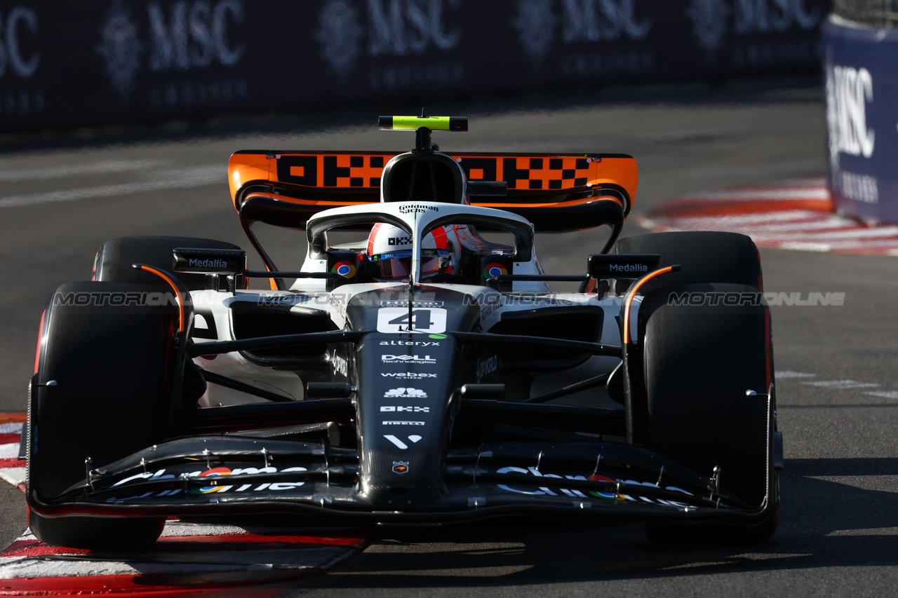GP MONACO, Lando Norris (GBR) McLaren MCL60.

26.05.2023. Formula 1 World Championship, Rd 7, Monaco Grand Prix, Monte Carlo, Monaco, Practice Day.

 - www.xpbimages.com, EMail: requests@xpbimages.com ¬© Copyright: Coates / XPB Images