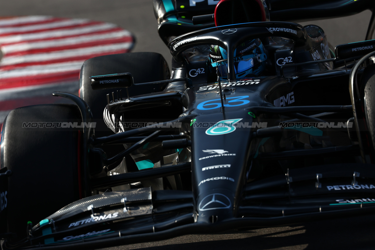 GP MONACO, George Russell (GBR) Mercedes AMG F1 W14.

26.05.2023. Formula 1 World Championship, Rd 7, Monaco Grand Prix, Monte Carlo, Monaco, Practice Day.

 - www.xpbimages.com, EMail: requests@xpbimages.com ¬© Copyright: Coates / XPB Images
