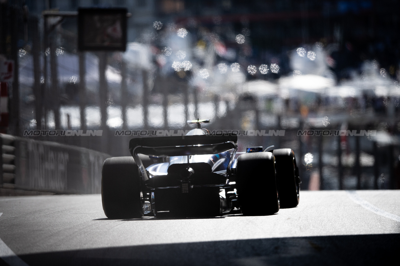 GP MONACO, Logan Sargeant (USA) Williams Racing FW45.

26.05.2023. Formula 1 World Championship, Rd 7, Monaco Grand Prix, Monte Carlo, Monaco, Practice Day.

- www.xpbimages.com, EMail: requests@xpbimages.com ¬© Copyright: Price / XPB Images