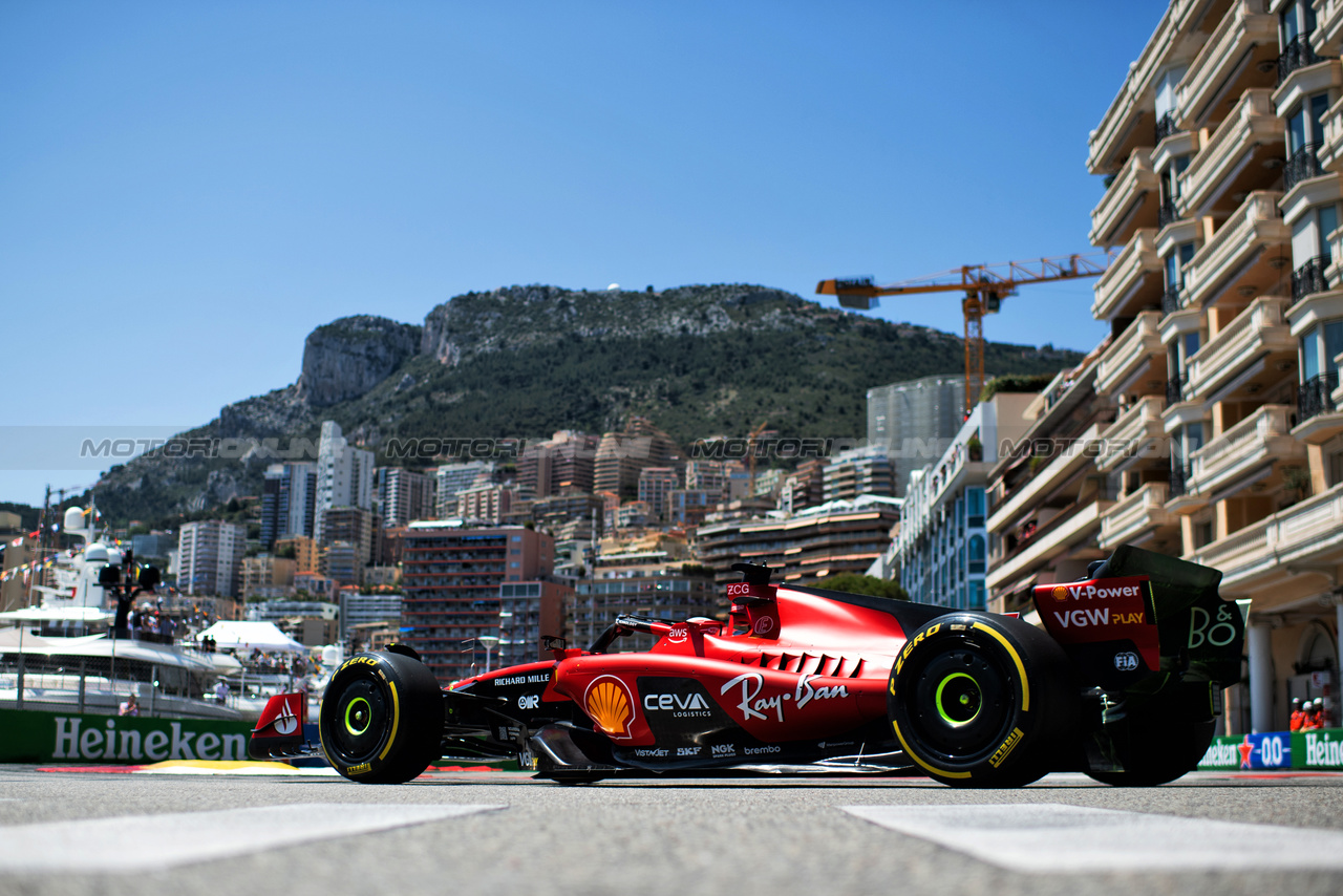 GP MONACO, Charles Leclerc (MON) Ferrari SF-23.

26.05.2023. Formula 1 World Championship, Rd 7, Monaco Grand Prix, Monte Carlo, Monaco, Practice Day.

- www.xpbimages.com, EMail: requests@xpbimages.com ¬© Copyright: Price / XPB Images