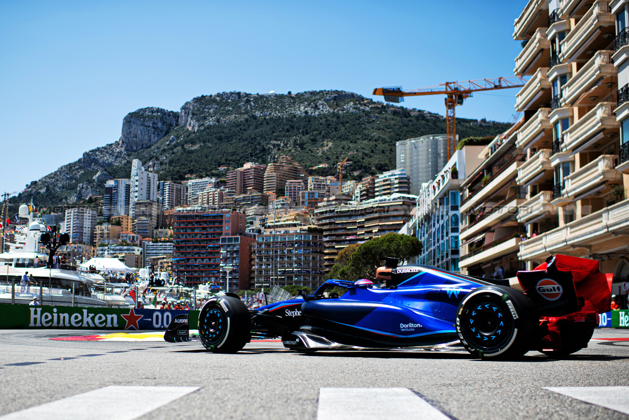 GP MONACO, Alexander Albon (THA) Williams Racing FW45.

26.05.2023. Formula 1 World Championship, Rd 7, Monaco Grand Prix, Monte Carlo, Monaco, Practice Day.

- www.xpbimages.com, EMail: requests@xpbimages.com ¬© Copyright: Price / XPB Images