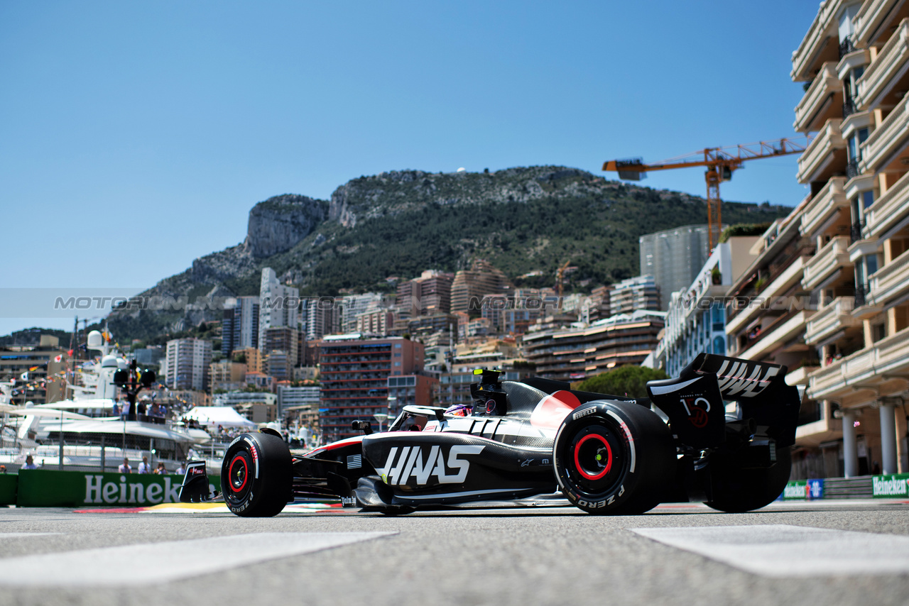 GP MONACO, Nico Hulkenberg (GER) Haas VF-23.

26.05.2023. Formula 1 World Championship, Rd 7, Monaco Grand Prix, Monte Carlo, Monaco, Practice Day.

- www.xpbimages.com, EMail: requests@xpbimages.com ¬© Copyright: Price / XPB Images