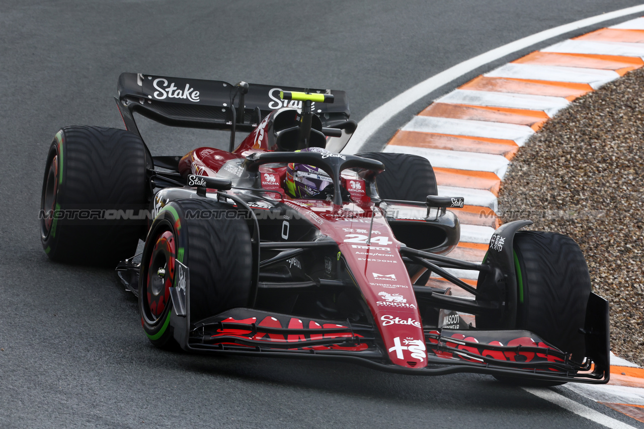 GP OLANDA, Zhou Guanyu (CHN) Alfa Romeo F1 Team C43.

27.08.2023. Formula 1 World Championship, Rd 14, Dutch Grand Prix, Zandvoort, Netherlands, Gara Day.

- www.xpbimages.com, EMail: requests@xpbimages.com © Copyright: Charniaux / XPB Images