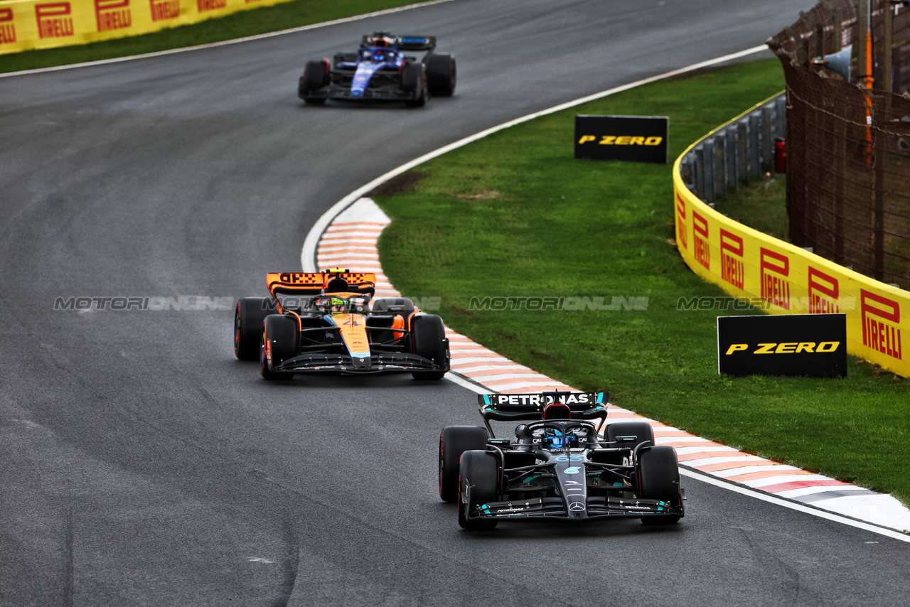 GP OLANDA, George Russell (GBR) Mercedes AMG F1 W14.

27.08.2023. Formula 1 World Championship, Rd 14, Dutch Grand Prix, Zandvoort, Netherlands, Gara Day.

 - www.xpbimages.com, EMail: requests@xpbimages.com © Copyright: Staley / XPB Images