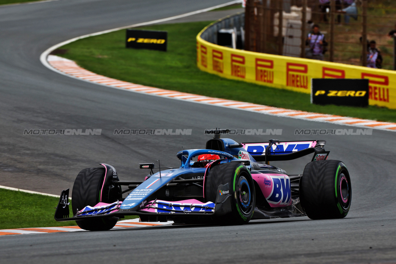 GP OLANDA, Esteban Ocon (FRA) Alpine F1 Team A523.

27.08.2023. Formula 1 World Championship, Rd 14, Dutch Grand Prix, Zandvoort, Netherlands, Gara Day.

 - www.xpbimages.com, EMail: requests@xpbimages.com © Copyright: Staley / XPB Images