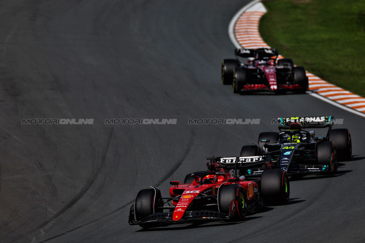 GP OLANDA, Charles Leclerc (MON) Ferrari SF-23.

27.08.2023. Formula 1 World Championship, Rd 14, Dutch Grand Prix, Zandvoort, Netherlands, Gara Day.

 - www.xpbimages.com, EMail: requests@xpbimages.com © Copyright: Staley / XPB Images