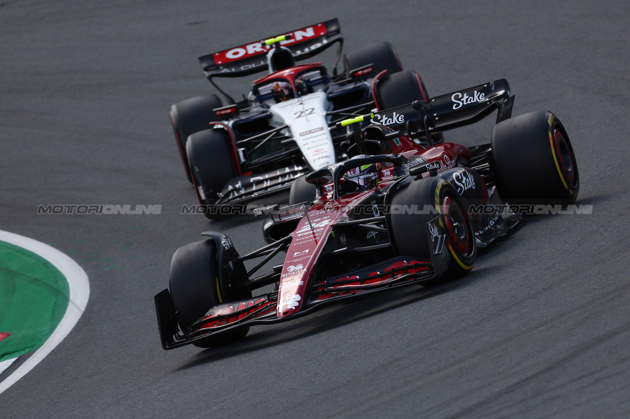 GP OLANDA, Zhou Guanyu (CHN) Alfa Romeo F1 Team C43.

27.08.2023. Formula 1 World Championship, Rd 14, Dutch Grand Prix, Zandvoort, Netherlands, Gara Day.

 - www.xpbimages.com, EMail: requests@xpbimages.com © Copyright: Coates / XPB Images