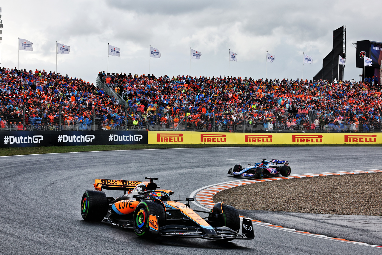 GP OLANDA, Oscar Piastri (AUS) McLaren MCL60.

27.08.2023. Formula 1 World Championship, Rd 14, Dutch Grand Prix, Zandvoort, Netherlands, Gara Day.

- www.xpbimages.com, EMail: requests@xpbimages.com © Copyright: Moy / XPB Images