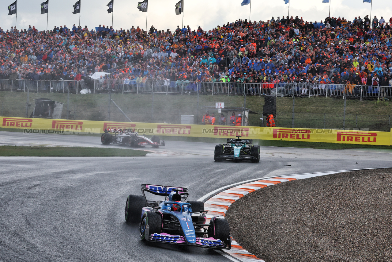 GP OLANDA, Esteban Ocon (FRA) Alpine F1 Team A523.

27.08.2023. Formula 1 World Championship, Rd 14, Dutch Grand Prix, Zandvoort, Netherlands, Gara Day.

- www.xpbimages.com, EMail: requests@xpbimages.com © Copyright: Moy / XPB Images