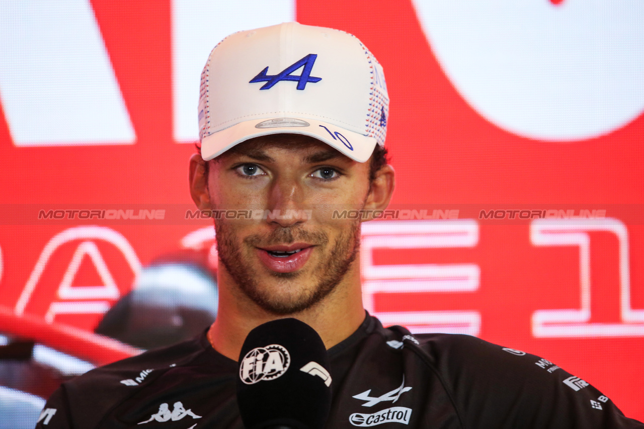 GP OLANDA, Pierre Gasly (FRA) Alpine F1 Team in the post race FIA Press Conference.

27.08.2023. Formula 1 World Championship, Rd 14, Dutch Grand Prix, Zandvoort, Netherlands, Gara Day.

- www.xpbimages.com, EMail: requests@xpbimages.com © Copyright: XPB Images