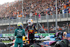 GP OLANDA, Gara winner Max Verstappen (NLD) Red Bull Racing celebrates in parc ferme with second placed Fernando Alonso (ESP) Aston Martin F1 Team (Left).
27.08.2023. Formula 1 World Championship, Rd 14, Dutch Grand Prix, Zandvoort, Netherlands, Gara Day.
- www.xpbimages.com, EMail: requests@xpbimages.com © Copyright: Bearne / XPB Images